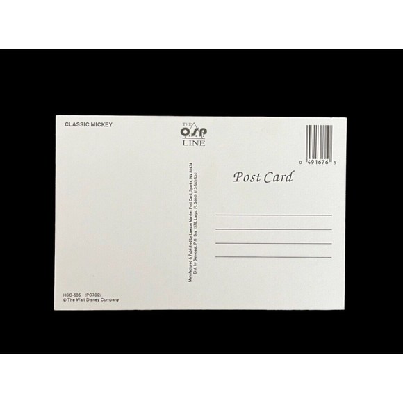 Vintage Classic Mickey Mouse Postcard The OSP Line Lawson Mardon - Picture 2 of 2